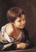 Bartolome Esteban Murillo, Window, smiling boy